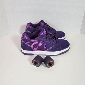 Heelys Propel 2.0 Purple Lace-Up Wheeled Rolling Skate Shoes Youth 4